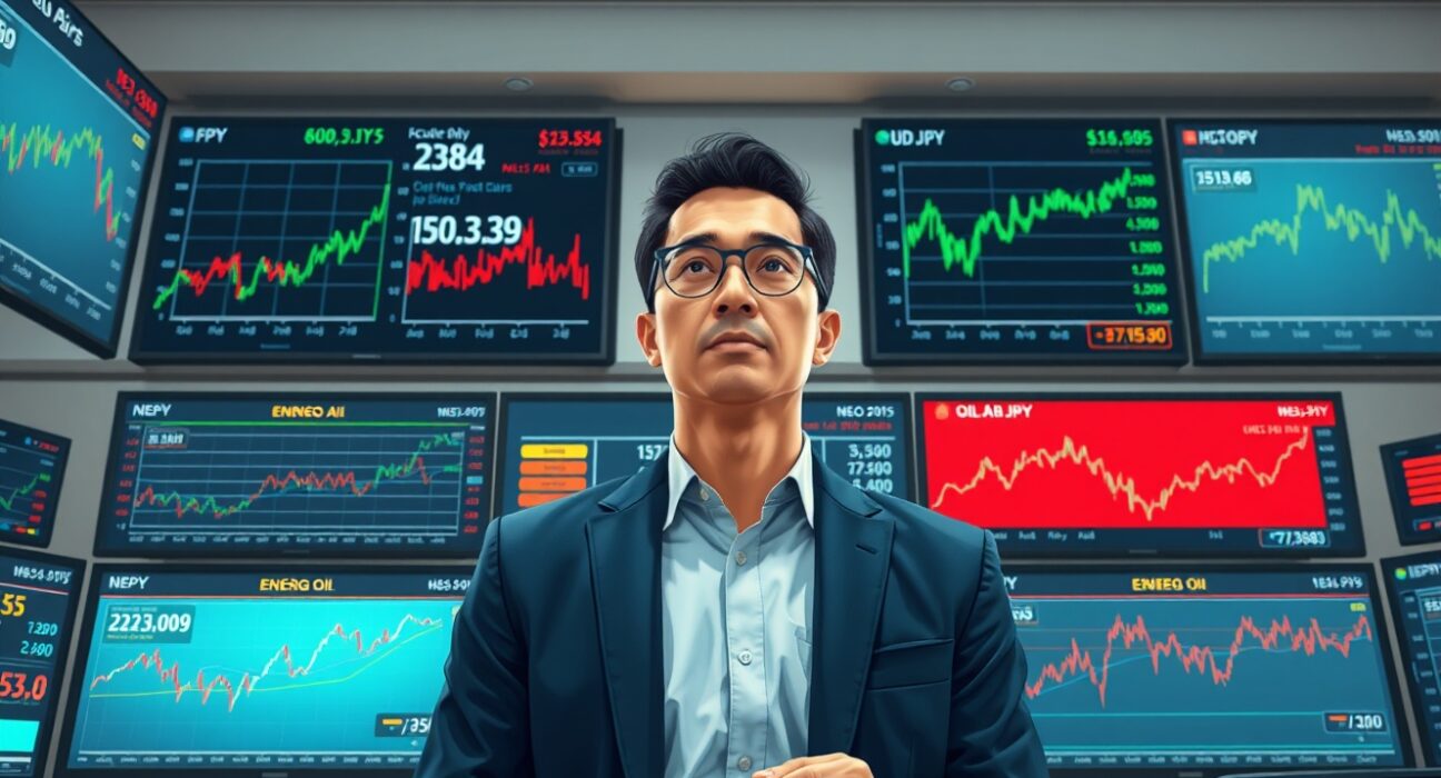 Financial analyst reviews USD/JPY and energy price data following UBS forecast revision