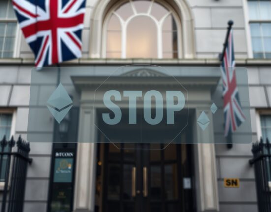 UK government bans cryptocurrency donations to political parties over transparency and foreign funding risks.