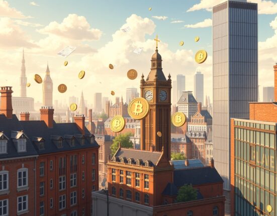 Illustration of UK crypto ETN restrictions impacting tax-free investment accounts and investor portfolios.