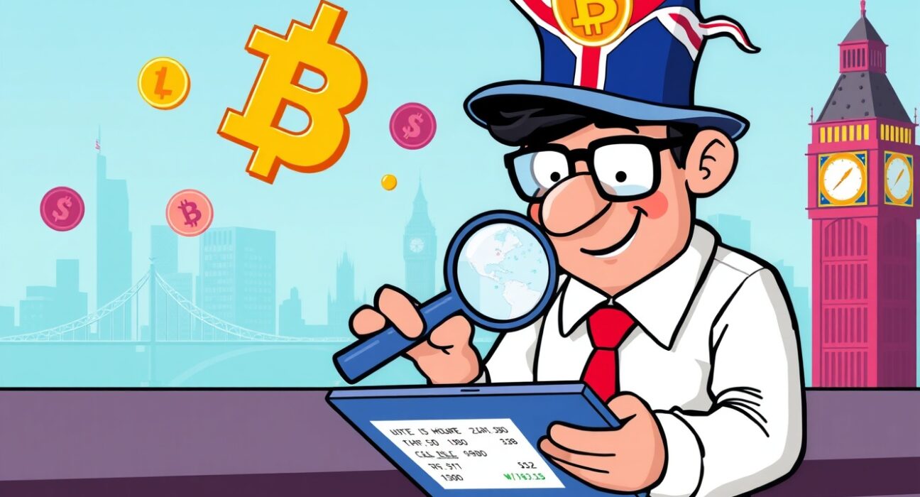 UK crypto exchanges regulatory compliance illustration showing transaction monitoring