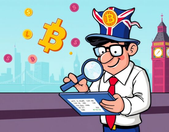 UK crypto exchanges regulatory compliance illustration showing transaction monitoring