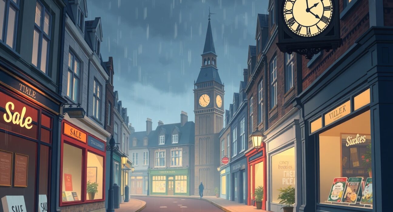 Analysis of UK economic slowdown showing weaker PMI data and retail sales figures in 2025