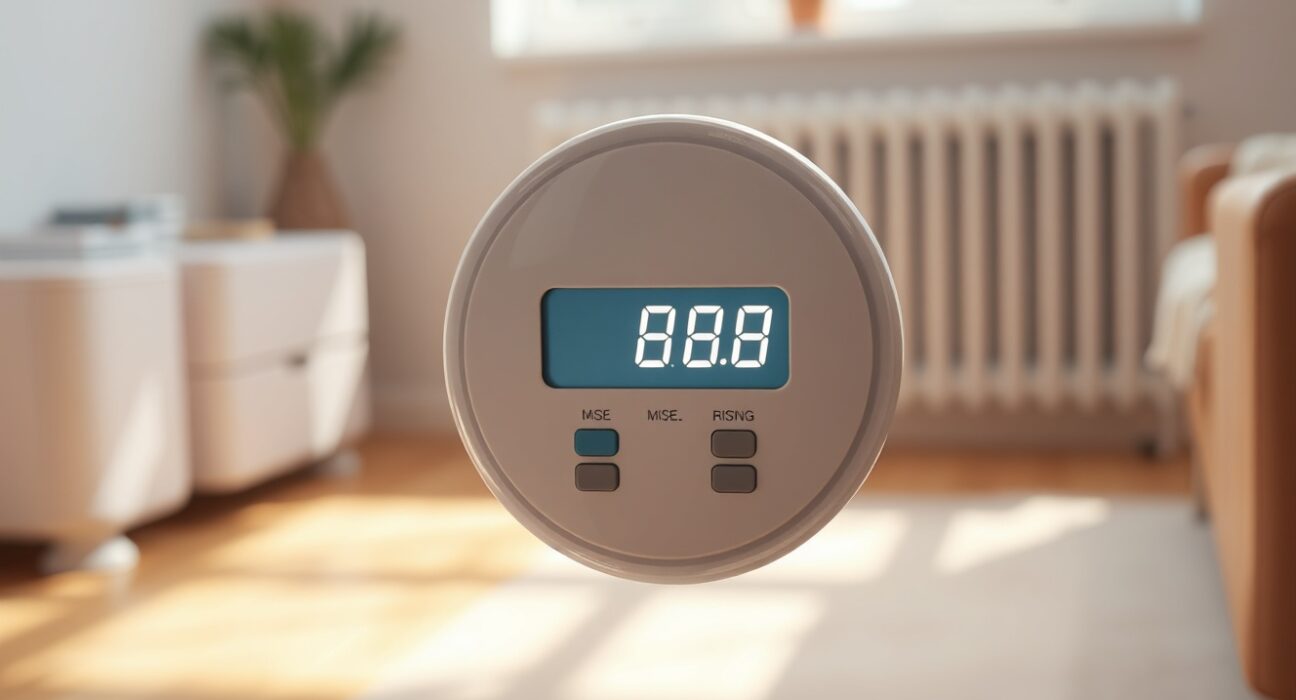 UK home energy meter symbolizing the rising energy costs driving inflation in March 2025.