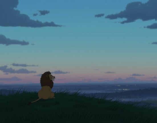 Symbolic Ghibli-style art representing the UK's independent military policy under Keir Starmer regarding US-Israel operations.