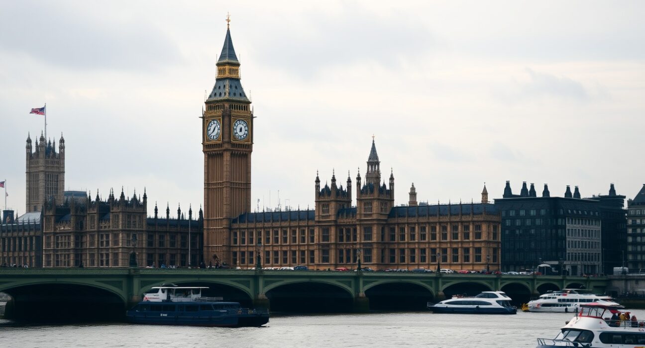 UK Parliament buildings in London, setting for new inquiry into crypto banking access