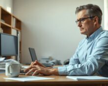 Editor using Google Search Console toggle to opt out of AI search features in a newsroom setting