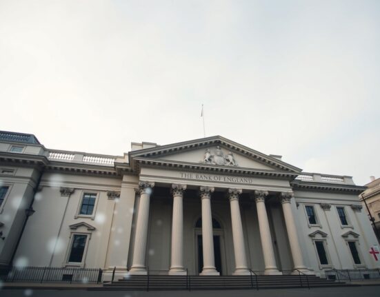 Bank of England building with digital data overlay representing tokenization regulation consultation