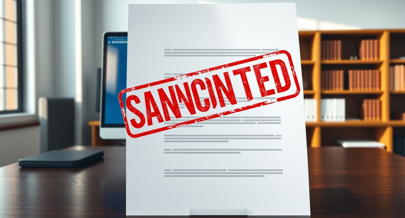 Official UK sanction document targeting the Xinbi cryptocurrency platform for financial crime compliance violations.