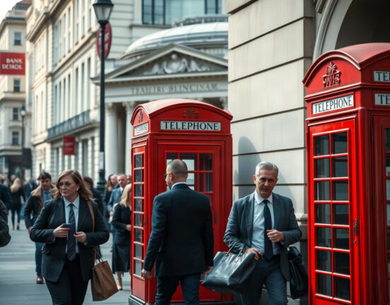 Commuters walk near the Bank of England in London, reflecting UK wage growth data.