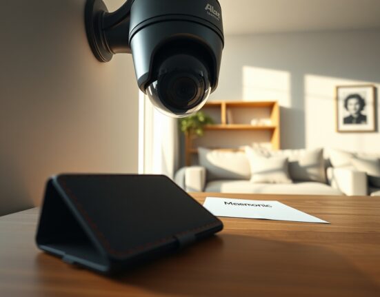 Home security camera monitoring a hardware wallet in a Bitcoin theft lawsuit case