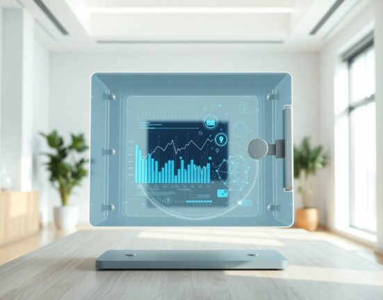 Uniswap Foundation's digital treasury and governance structure visualized as a secure financial interface.