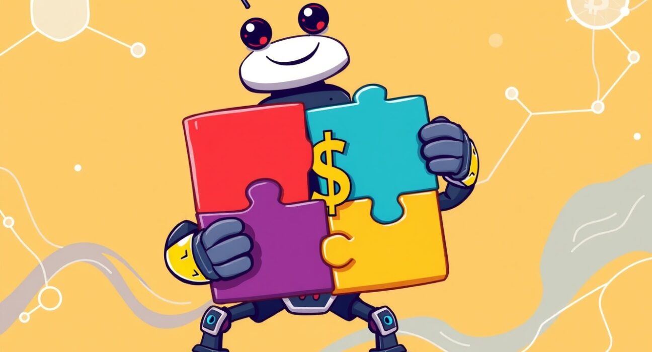 United Stables stablecoin U illustrated as a cohesive solution connecting fragmented digital assets on the blockchain.