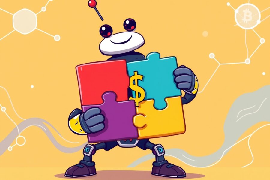 United Stables stablecoin U illustrated as a cohesive solution connecting fragmented digital assets on the blockchain.