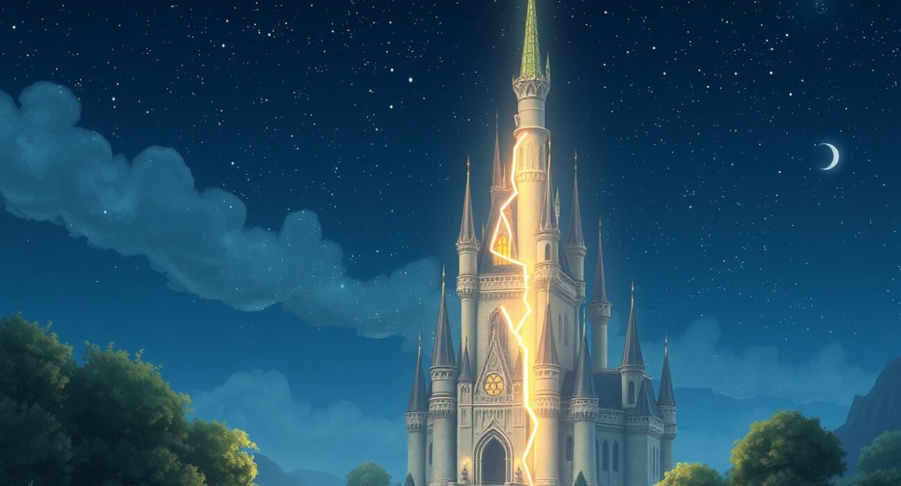 Illustration of the Unleash Protocol hack showing a breach in a story-based blockchain system.