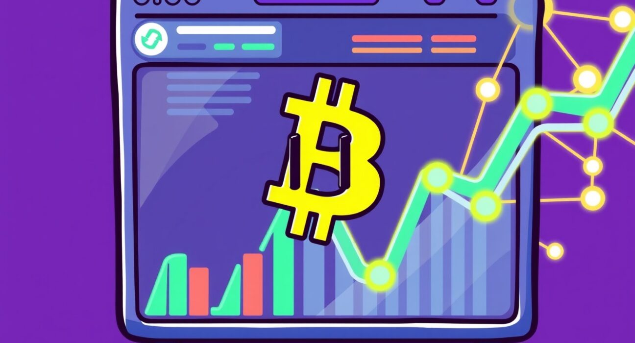 A digital illustration of a crypto exchange pausing services, symbolizing the Upbit 0G suspension for a mainnet upgrade.