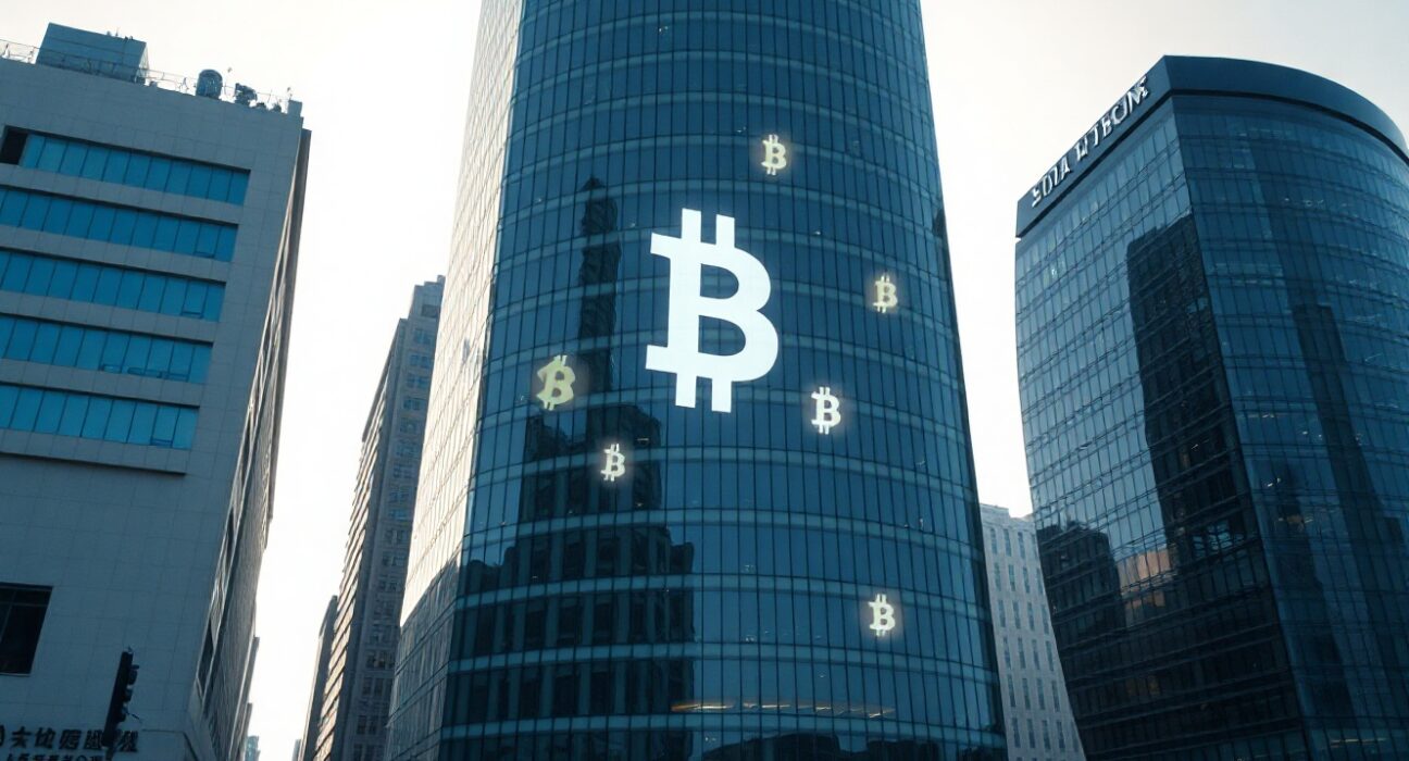 Exterior of a financial building in Seoul, symbolizing South Korean crypto exchanges facing fiat deposit outflows.