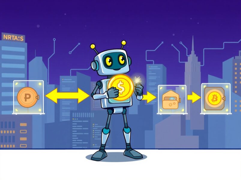 A cartoon illustration explaining the updated BORA token circulation plan and its impact on the ecosystem.
