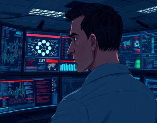 Security analyst investigating the Upbit DOT suspension and Polkadot bridge incident in a network operations center.