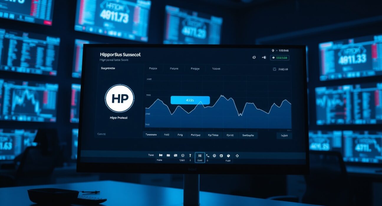 Upbit exchange dashboard showing suspended Hippo Protocol transaction