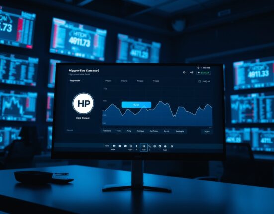 Upbit exchange dashboard showing suspended Hippo Protocol transaction