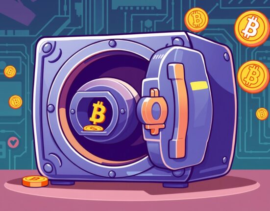 Upbit hot wallet theft security breach showing compromised digital storage while main vault remains protected