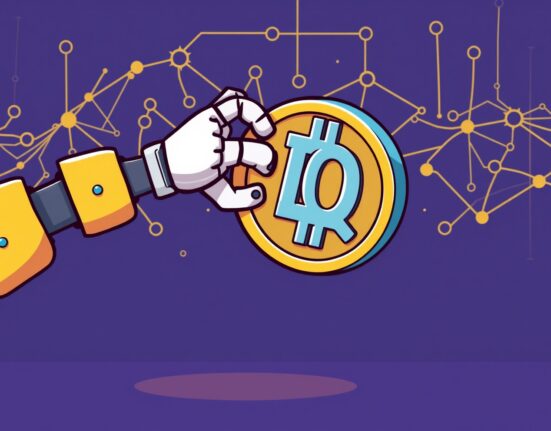 Cartoon illustration showing a temporary Upbit IQ suspension for a network transition, ensuring a smoother future for users.