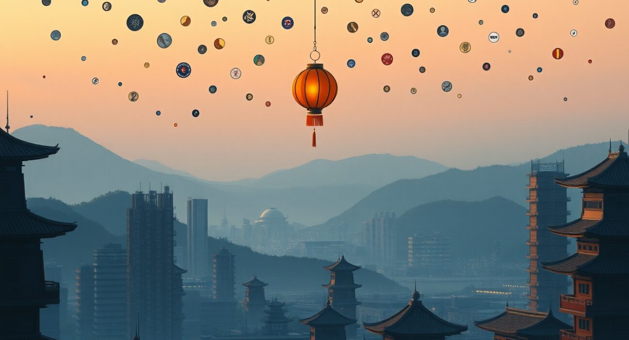 Upbit's 2025 listing trend shows only one South Korean Kimchi coin among many international crypto assets.