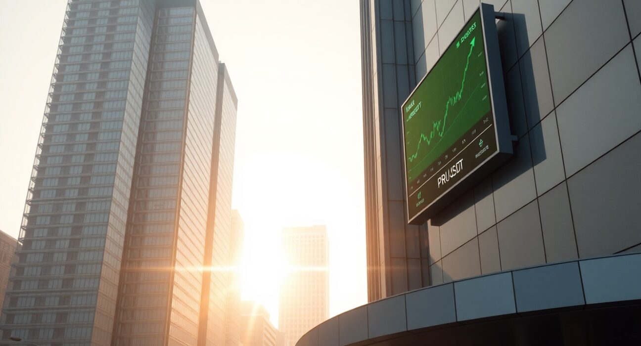 Upbit lists The Parallel PRL token after resolving supply issue, showing PRL/USDT trading pair on a digital display in Seoul