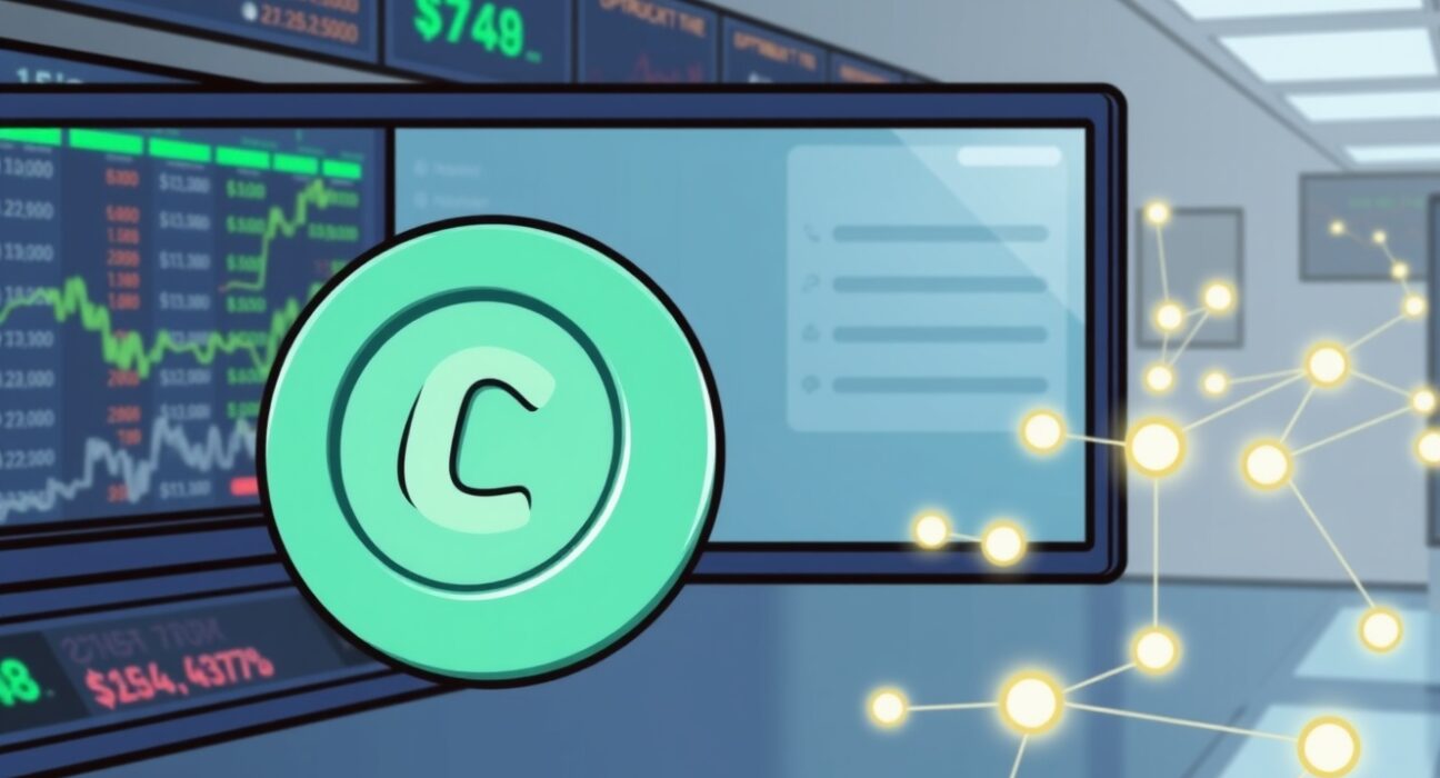 An illustration of a paused digital transaction, symbolizing the temporary Upbit NEAR suspension for network upgrade.