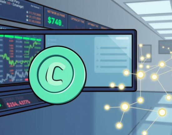 An illustration of a paused digital transaction, symbolizing the temporary Upbit NEAR suspension for network upgrade.