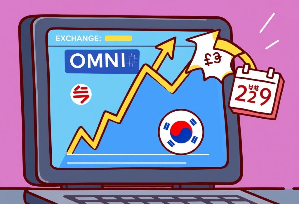 Visualizing the exciting Upbit OMNI listing, a key event for the Omni Network token.