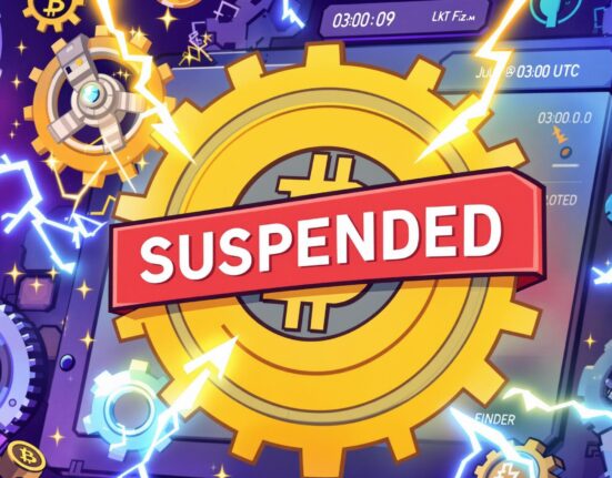 Illustration of Upbit STX suspension for a crucial Stacks hard fork, showing a temporary halt for a technical upgrade.