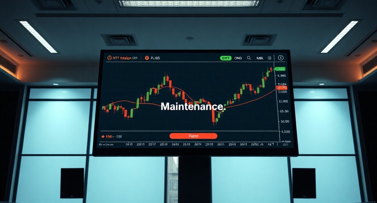 Upbit exchange interface showing suspended trading for ONT, ONG, and MBL tokens
