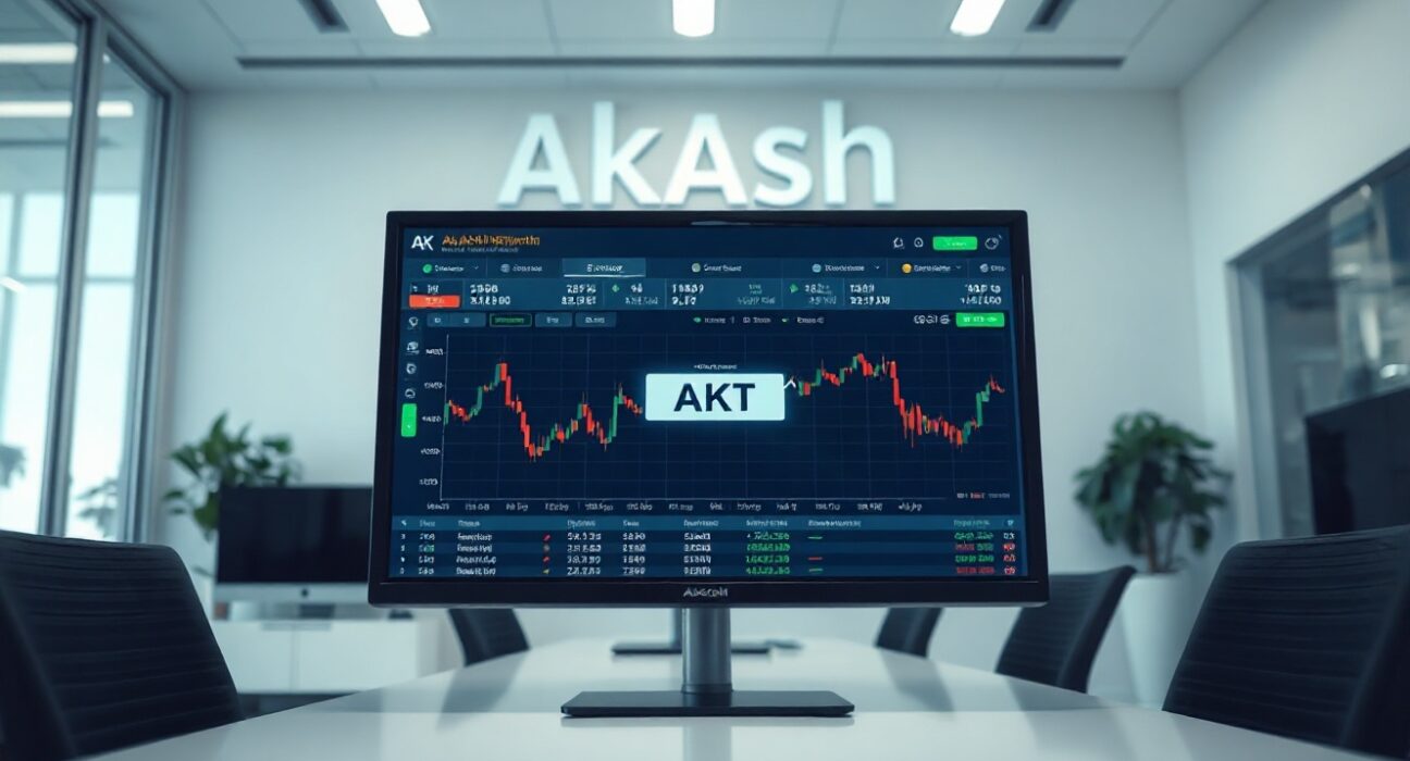 Upbit exchange interface showing suspended AKT trading with maintenance notice