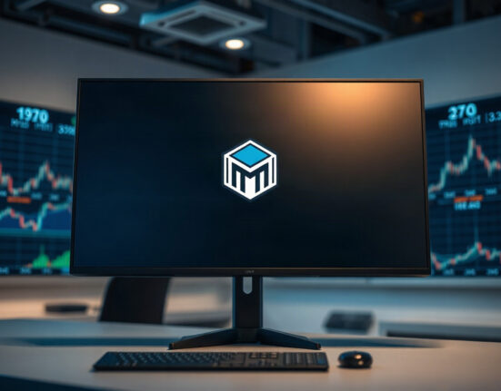 Upbit exchange interface showing MED token trading, highlighting the suspension notice for the Medibloc network upgrade.