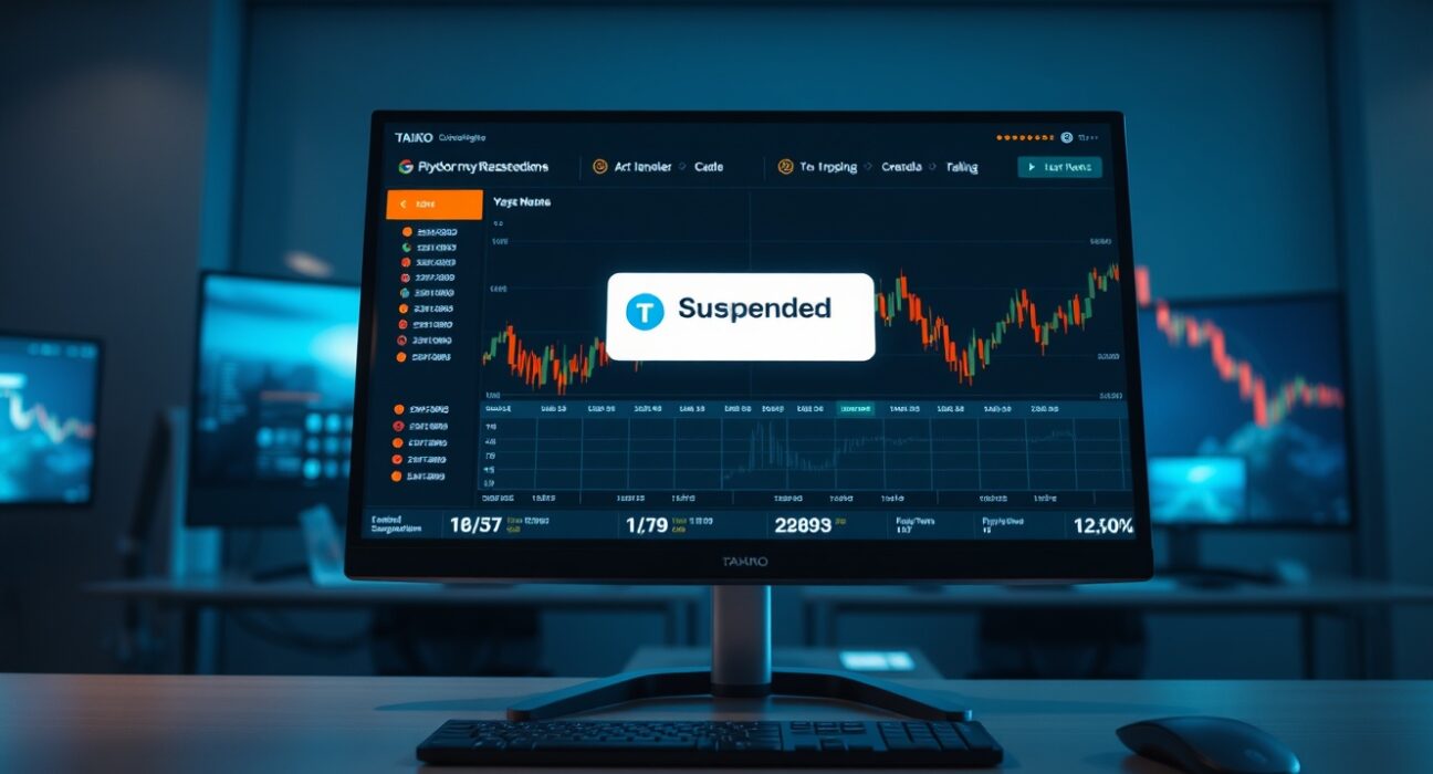Upbit exchange interface showing TAIKO token deposit and withdrawal suspension