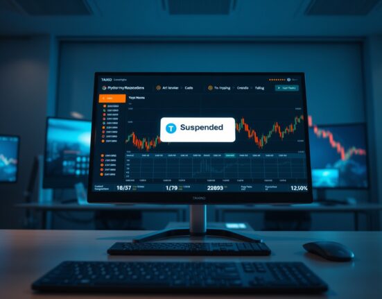 Upbit exchange interface showing TAIKO token deposit and withdrawal suspension