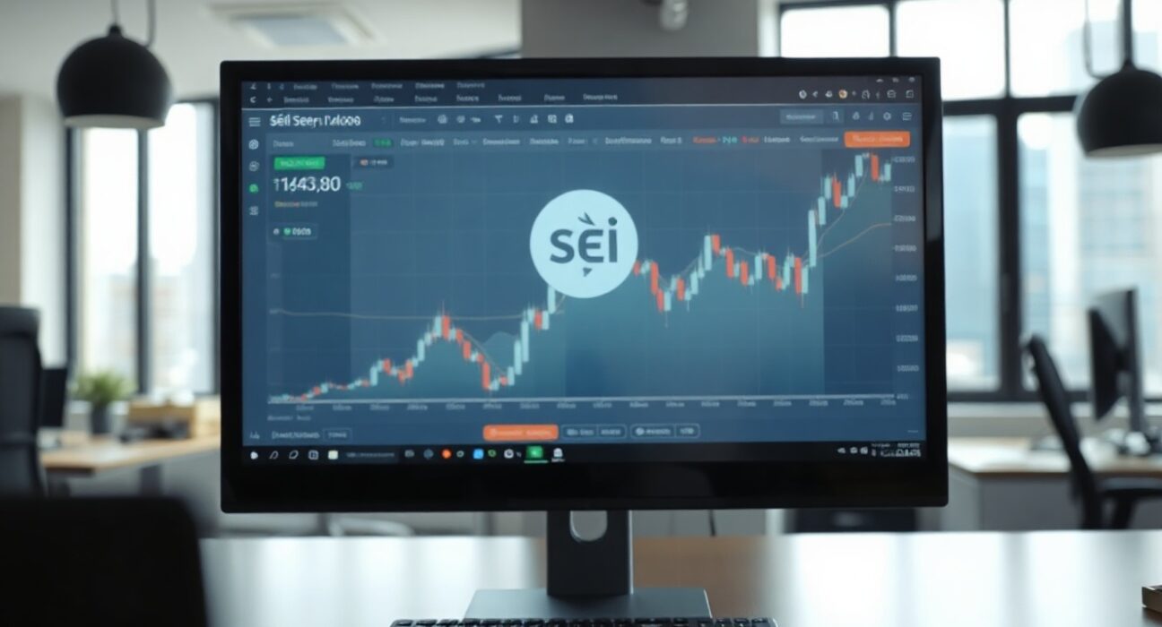 Upbit exchange interface showing SEI trading pair suspension notice