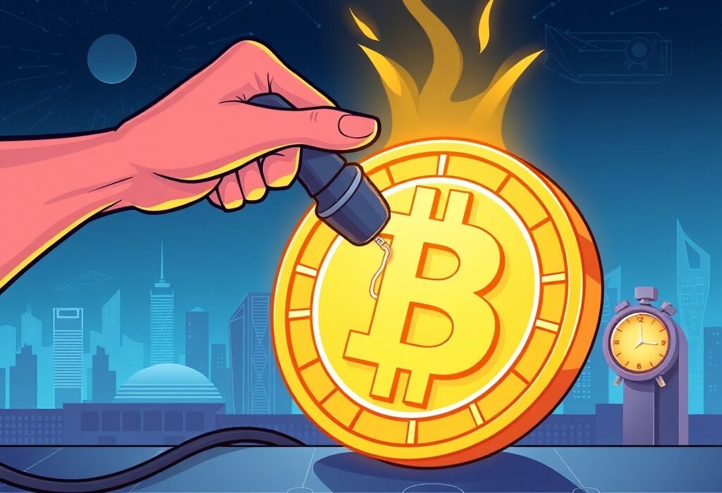 An illustration depicting the cessation of a USDT lending service, highlighting the impact of Upbit's decision on crypto users.