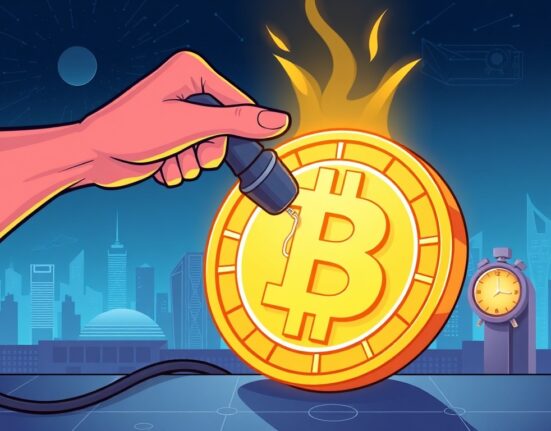 An illustration depicting the cessation of a USDT lending service, highlighting the impact of Upbit's decision on crypto users.