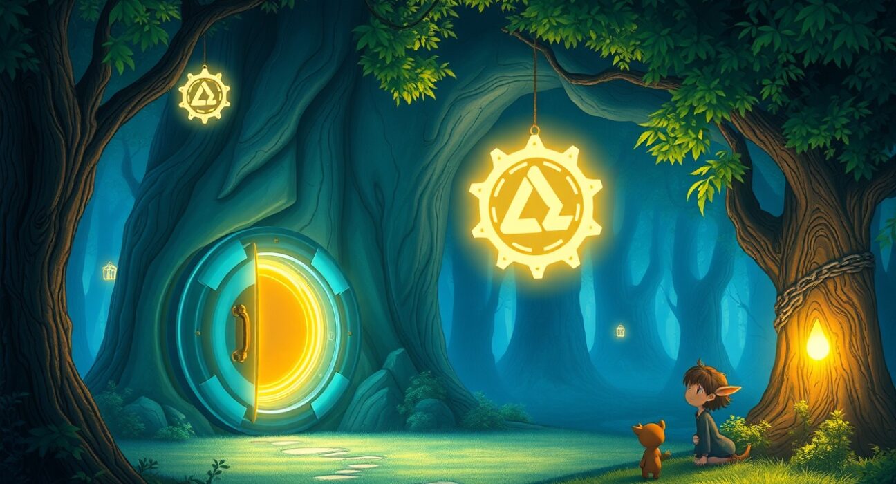 Upexi's new treasury strategy for enhancing Solana yield visualized as a secure digital vault.