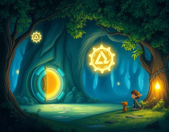 Upexi's new treasury strategy for enhancing Solana yield visualized as a secure digital vault.