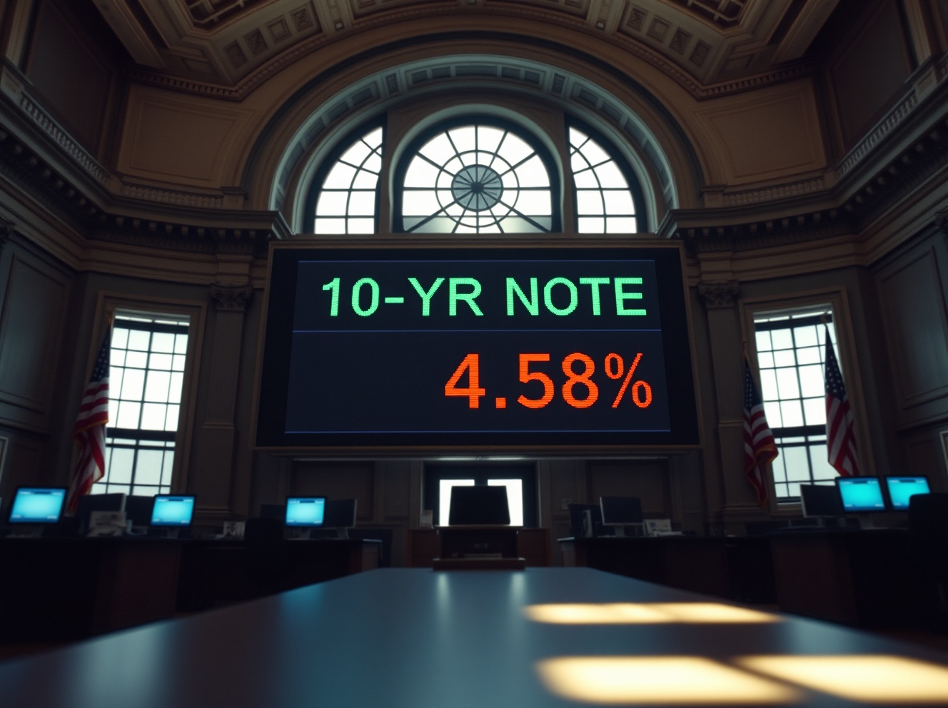 US 10-Year Note Auction Yield Edges Higher to 4.58%