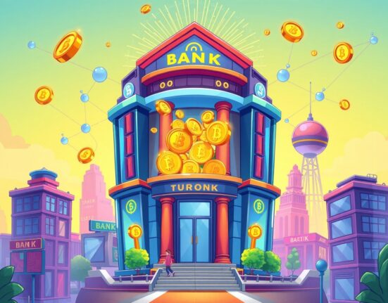 US Bancorp stablecoin integration with Stellar blockchain showing secure digital asset transfer between financial institutions