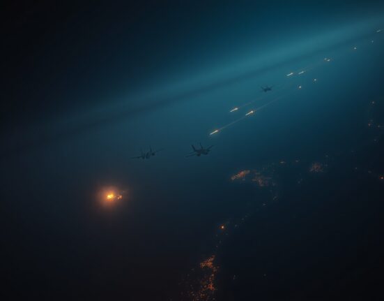 Nighttime airstrikes on Iranian military targets by U.S. Central Command, July 23.