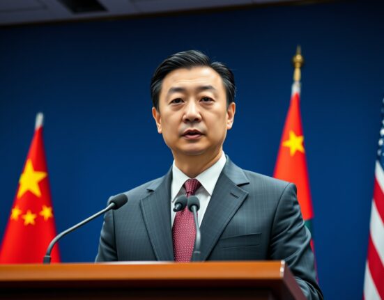 Chinese trade official Li Chenggang announces the US-China tariff stability deal.