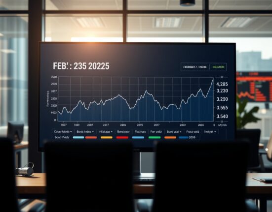 February 2025 US CPI data charts showing steady inflation trends affecting Federal Reserve policy decisions