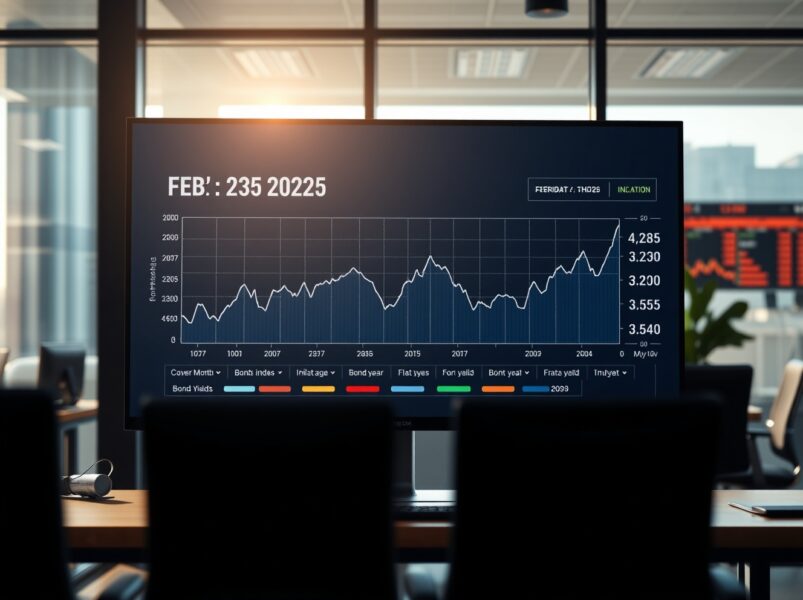February 2025 US CPI data charts showing steady inflation trends affecting Federal Reserve policy decisions