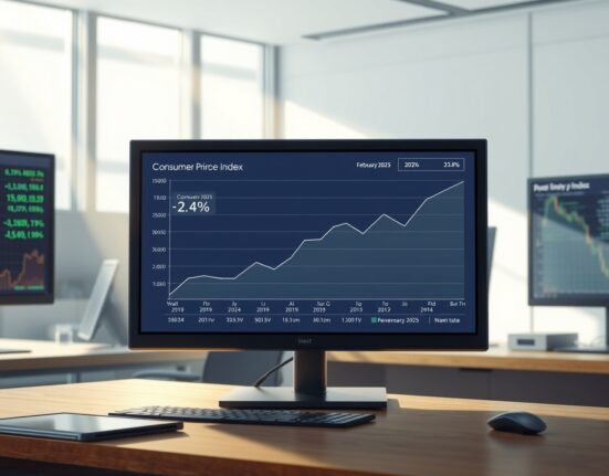 Economist analyzing US Consumer Price Index data showing 2.4% inflation rate for February 2025