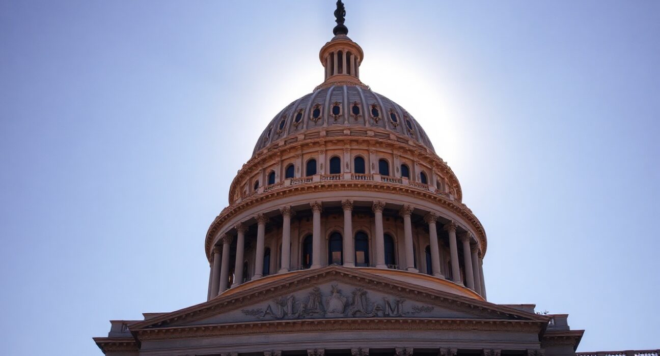 US Capitol Building at sunrise, symbolizing economic policy and inflation data anticipation